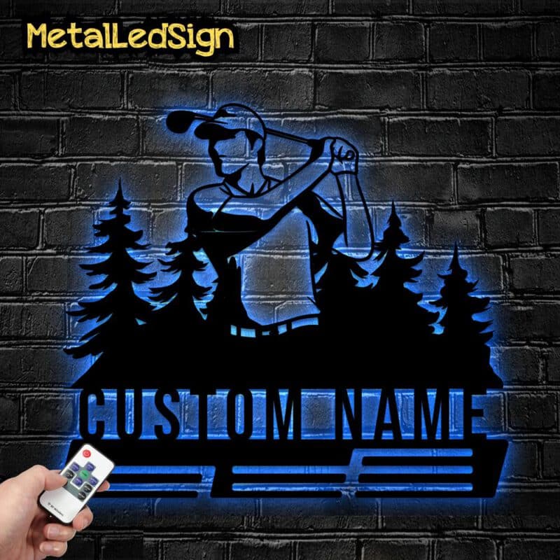 Custom-Metal-Golf-Lover-Medal-Hanger-Wall-Art-Led-Light-6-3