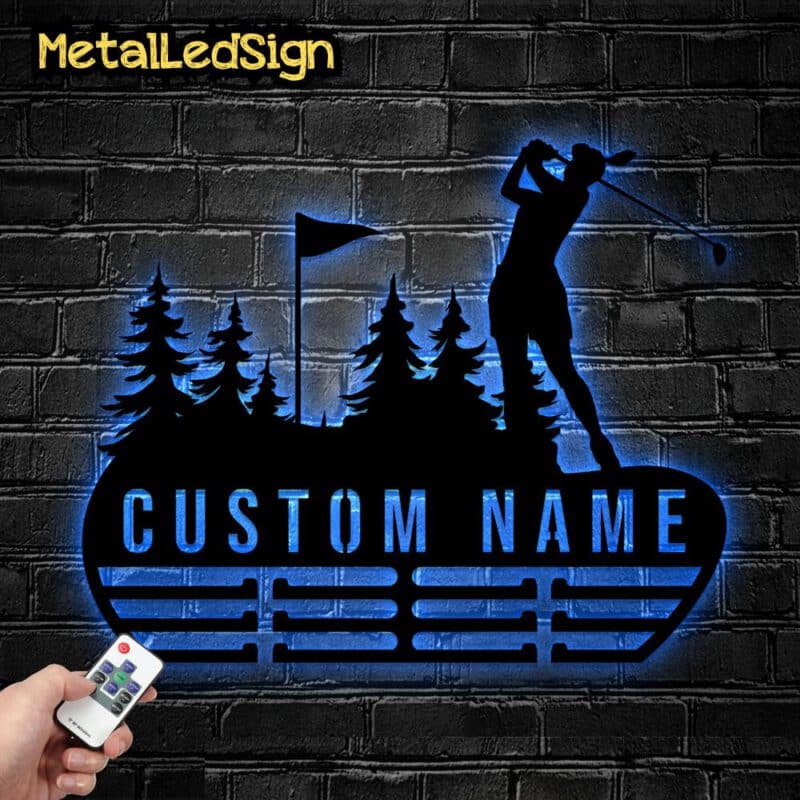 Custom-Metal-Golf-Lover-Medal-Hanger-Wall-Art-Led-Light-8-2