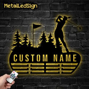 Custom-Metal-Golf-Lover-Medal-Hanger-Wall-Art-Led-Light-Images-2