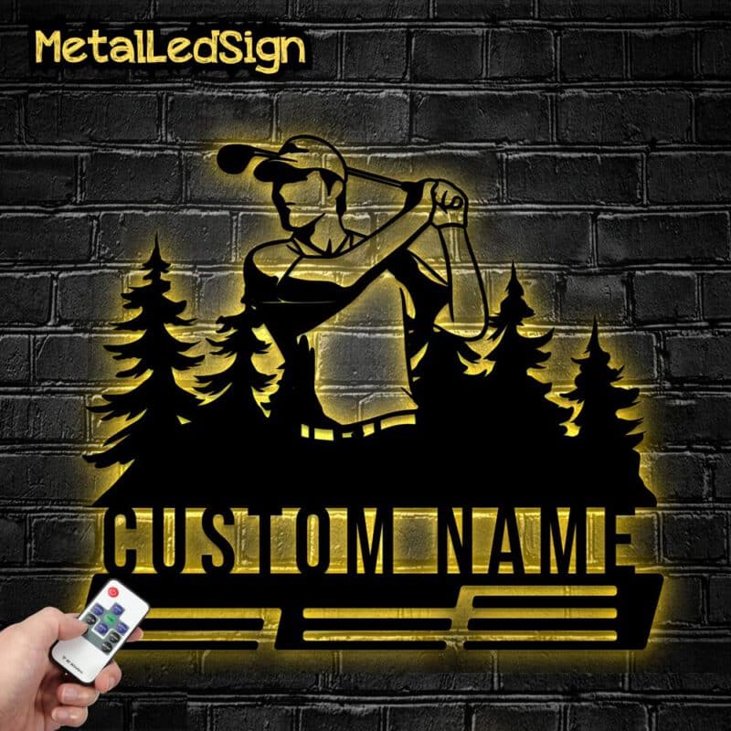 Custom-Metal-Golf-Lover-Medal-Hanger-Wall-Art-Led-Light-Images-3