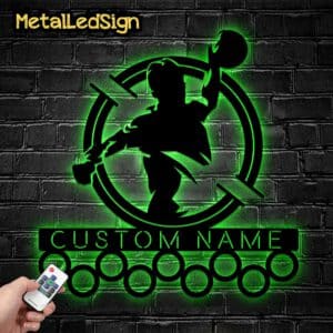 Custom-Metal-Handball-Medal-Hanger-Wall-Art-Led-Light-6