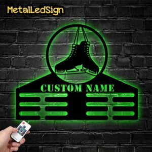 Custom-Metal-Ice-skating-Medal-Hanger-Wall-Art-Light-Images