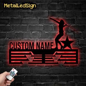 Custom-Metal-Javelin-Throw-Medal-Hanger-Wall-Art-Led-Light-6