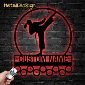 Custom-Metal-Karate-Medal-Hanger-Wall-Art-Led-Light-8-1