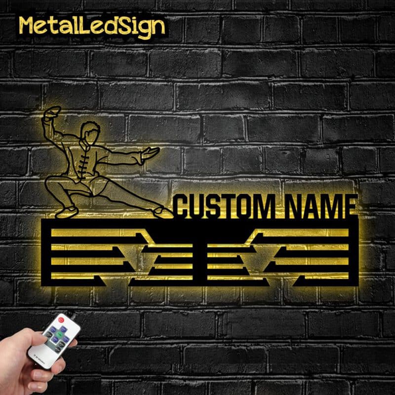 Custom-Metal-Kungfu-Lover-Medal-Hanger-Wall-Art-Led-Light-Images