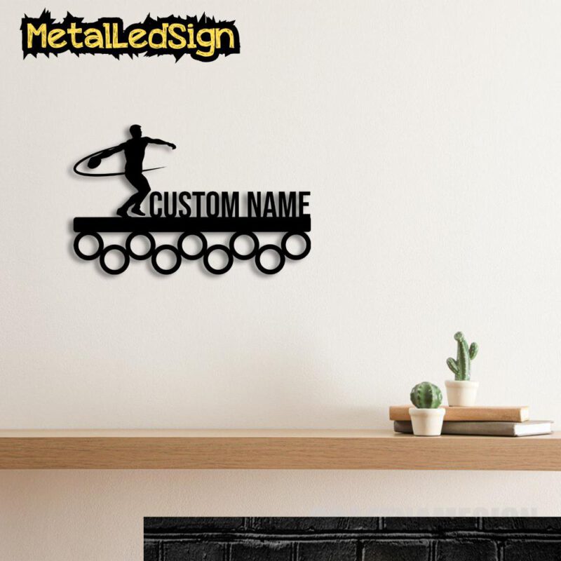 Custom-Metal-Man-Discus-Thrower-Medal-Hanger-Wall-Art-Led-Light-Images