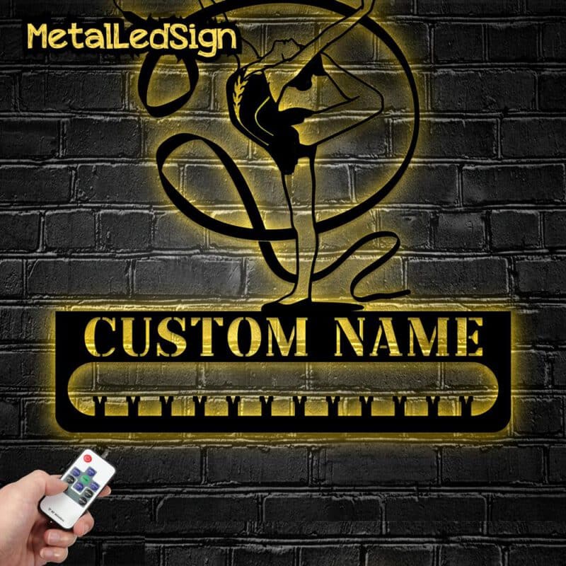 Custom-Metal-Rhythmic-Gymnastics-Medal-Hanger-Wall-Led-Light-Images