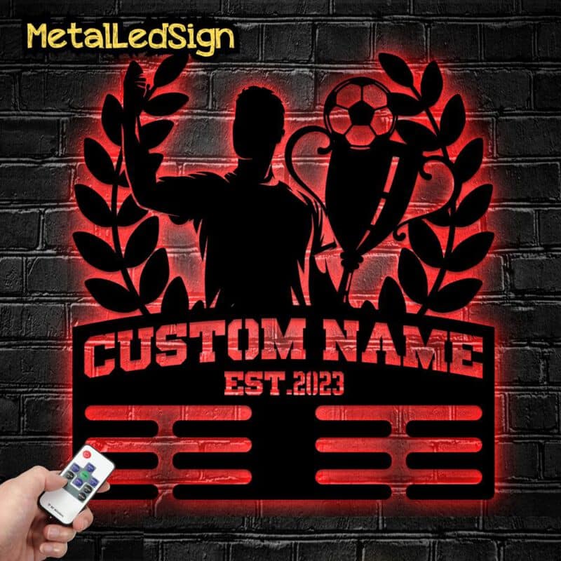 Custom-Metal-Soccer-Medal-Hanger-Wall-Art-Led-Light-2-6