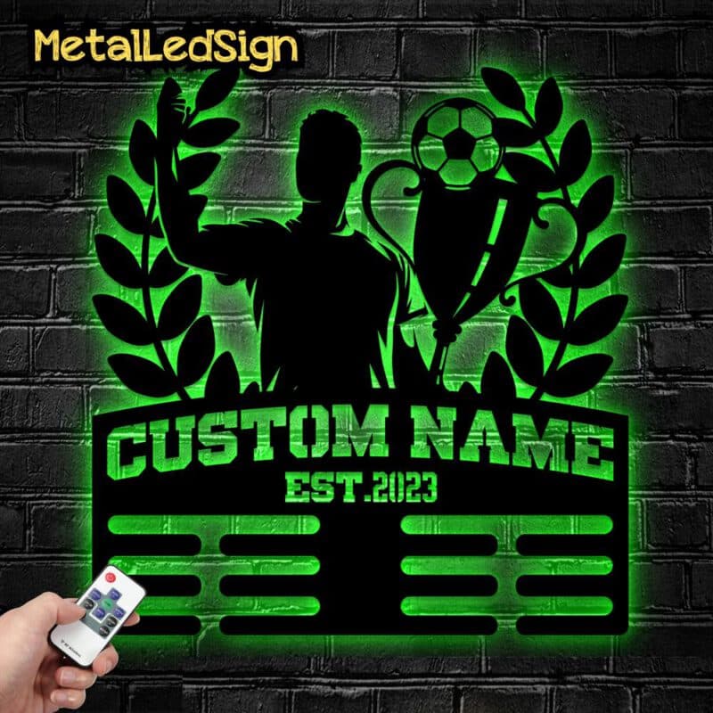 Custom-Metal-Soccer-Medal-Hanger-Wall-Art-Led-Light-6-6