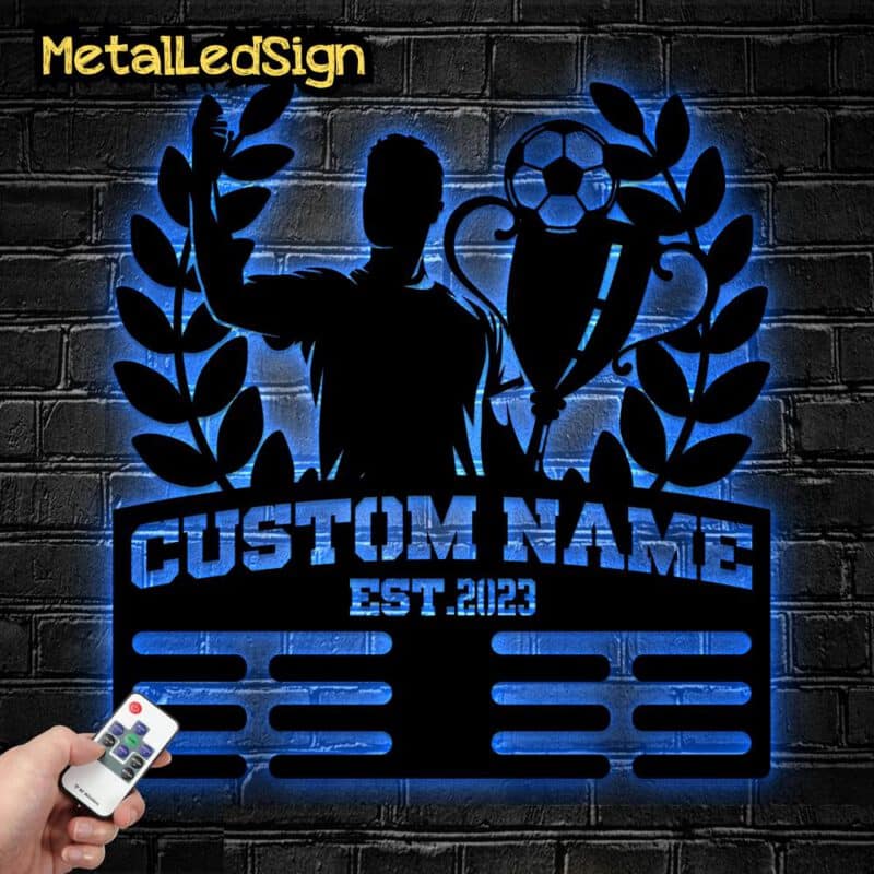 Custom-Metal-Soccer-Medal-Hanger-Wall-Art-Led-Light-8-5