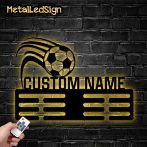 Custom-Metal-Soccer-Medal-Hanger-Wall-Art-Led-Light-Images