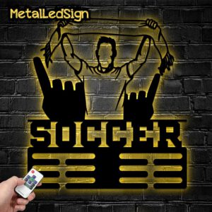 Custom-Metal-Soccer-Medal-Hanger-Wall-Art-Led-Light-Images-5