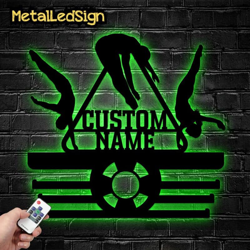 Custom-Metal-Swimming-Medal-Hanger-Wall-Art-Led-Light-6-3