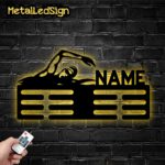 Custom-Metal-Swimming-Medal-Hanger-Wall-Art-Led-Light-Images-2