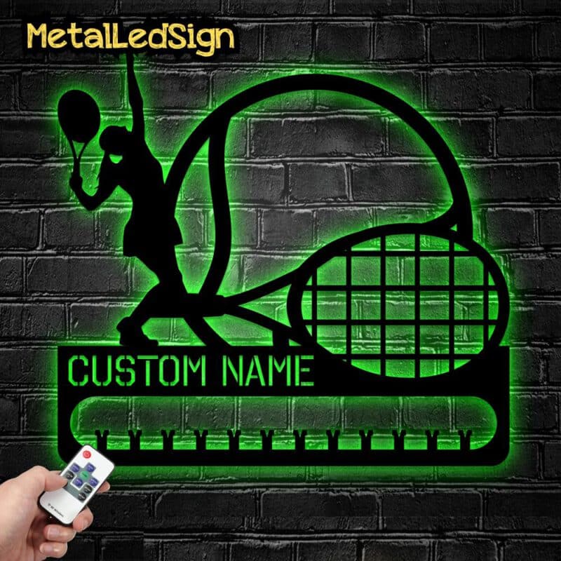 Custom-Metal-Tennis-Medal-Hanger-Wall-Art-Led-Light-6