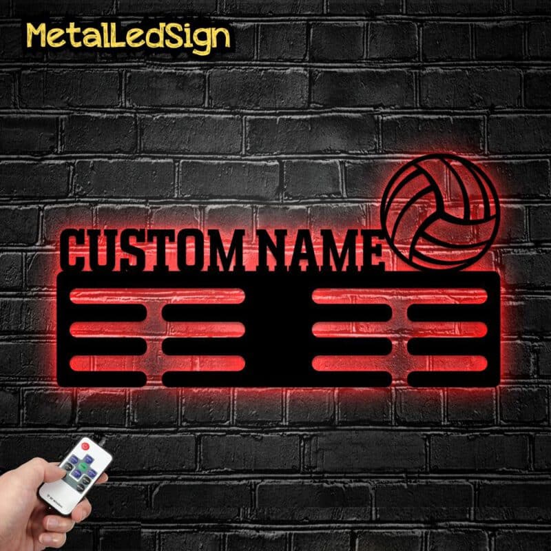 Custom-Metal-Volleyball-Medal-Hanger-Wall-Art-Led-Light-2-1