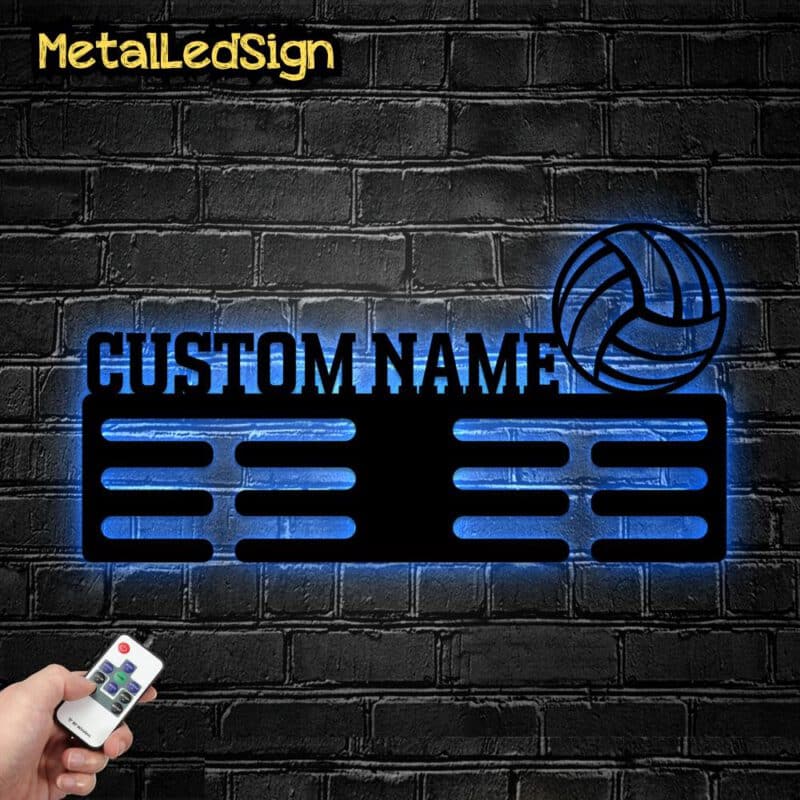 Custom-Metal-Volleyball-Medal-Hanger-Wall-Art-Led-Light-8-1