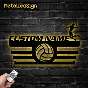 Custom-Metal-Volleyball-Medal-Hanger-Wall-Art-Led-Light-Images-2