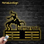 Custom-Metal-Wrestling-Medal-Hanger-Wall-Art-Led-Light-Images