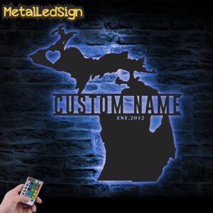 Custom-Michigan-Map-Metal-Wall-Art-LED-Lights-3.jpg