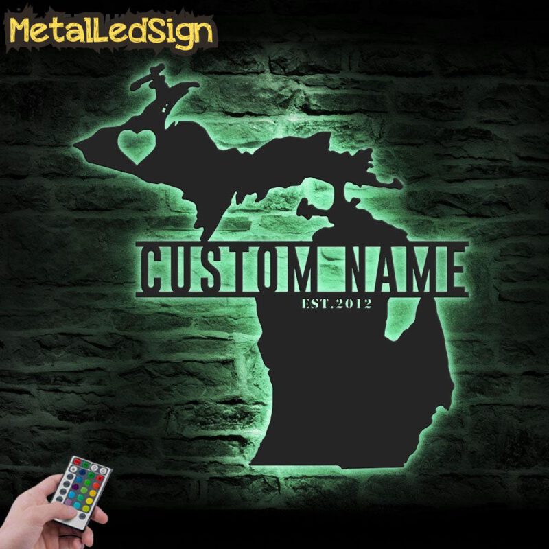 Custom-Michigan-Map-Metal-Wall-Art-LED-Lights-7.jpg