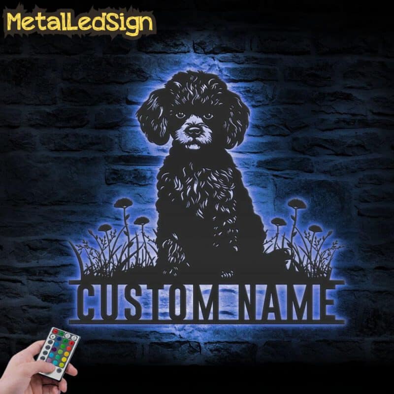 Custom-Miniature-Poodle-Metal-Wall-Art-LED-Light-3-1.jpg