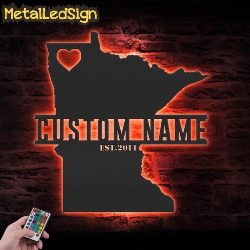 Custom-Minnesota-Map-Metal-Wall-Art-LED-Lights-5.jpg