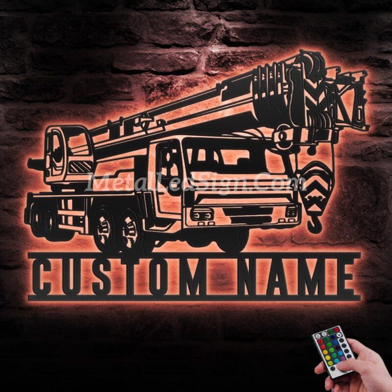 Custom-Mobile-Crane-Truck-Driver-Metal-Wall-Art-Led-Light-5-2