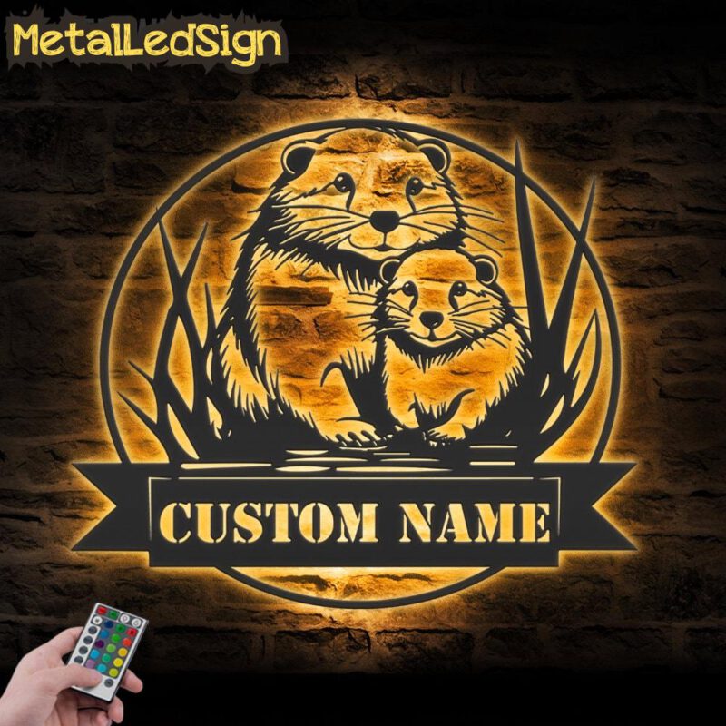 Custom-Mom-And-Child-Beaver-Metal-Wall-Art-LED-Light-Images.jpg