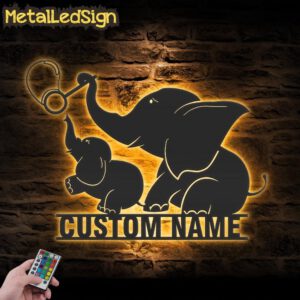 Custom-Mom-Baby-Elephant-Metal-Wall-Art-LED-Light-Images.jpg