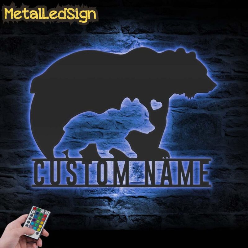 Custom-Mom-Baby-Father-Bear-Metal-Wall-Art-LED-Light-3.jpg