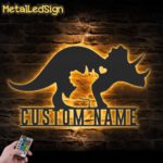 Custom-Mom-Baby-Father-Triceratops-Dinosaur-Metal-Wall-Art-LED-Light-Images.jpg