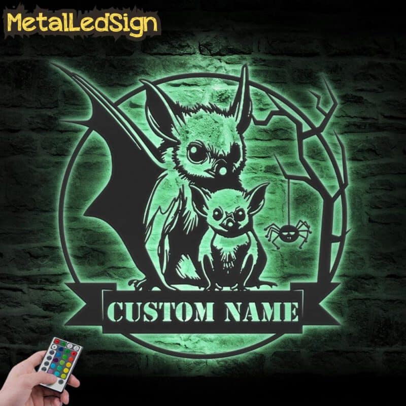 Custom-Mom-Chil-Bat-Metal-Wall-Art-with-LED-Light-5.jpg