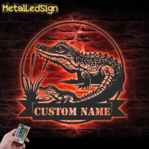 Custom-Mom-Child-Alligator-Metal-Wall-Art-LED-Light-3.jpg