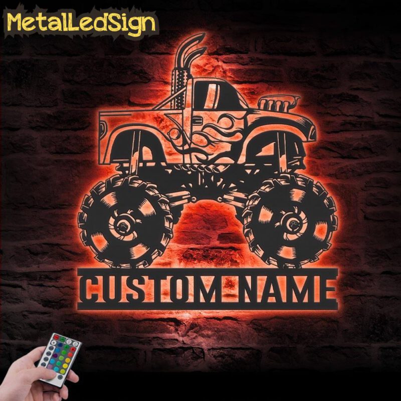 Custom-Monster-Truck-Driver-Metal-Wall-Art-LED-Light-7-2.jpg