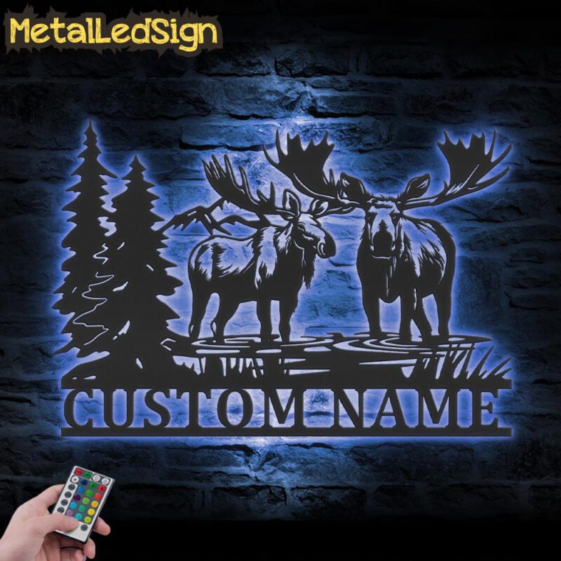 Custom-Moose-Huting-Metal-Wall-Art-LED-Light-3-1.jpg