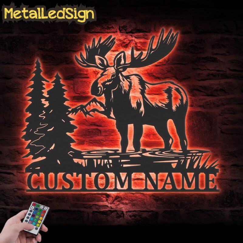 Custom-Moose-Huting-Metal-Wall-Art-LED-Light-5-2.jpg