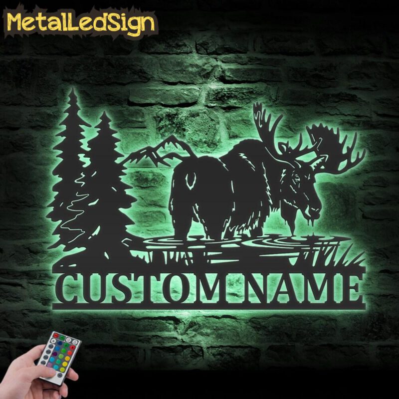 Custom-Moose-Huting-Metal-Wall-Art-LED-Light-7-3.jpg