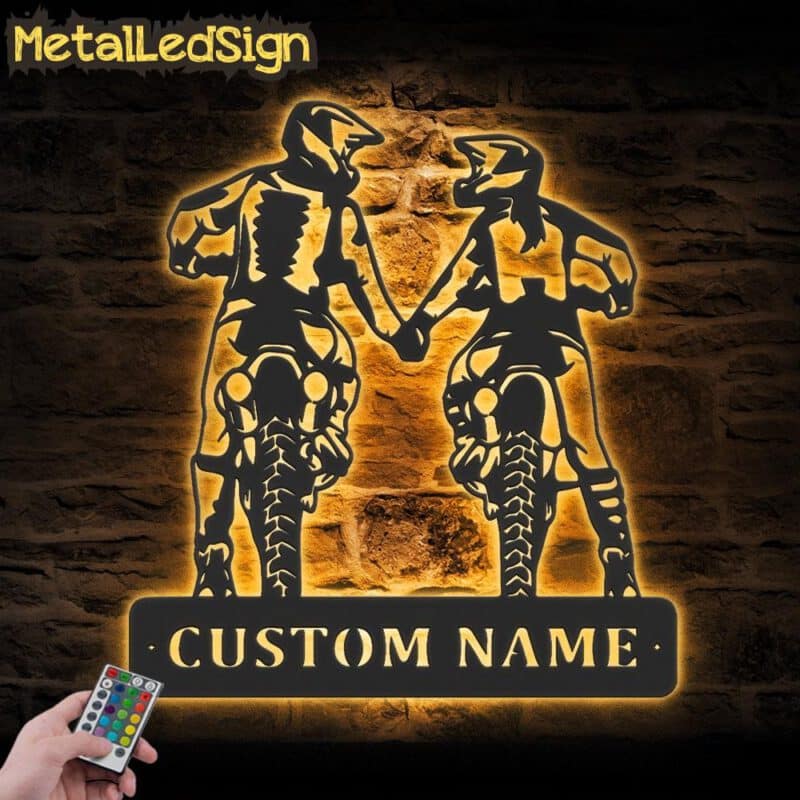 Custom-Motocross-Biker-Couple-Holding-Hand-Metal-Wall-Art-LED-Light-Images-1.jpg