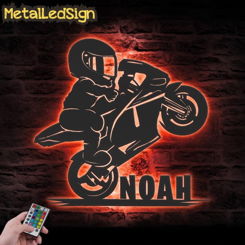 Custom-Motocross-Biker-Kids-Metal-Wall-Art-LED-Light-5.jpg