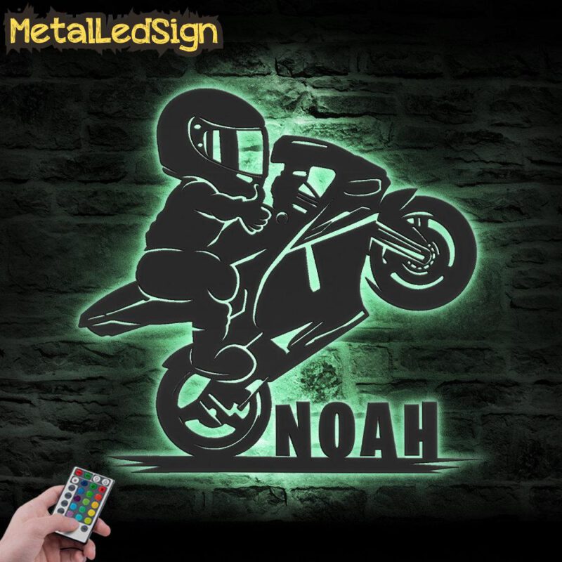 Custom-Motocross-Biker-Kids-Metal-Wall-Art-LED-Light-7.jpg