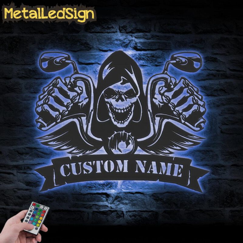 Custom-Motocross-Skull-Biker-Metal-Wall-Art-LED-Light-3.jpg