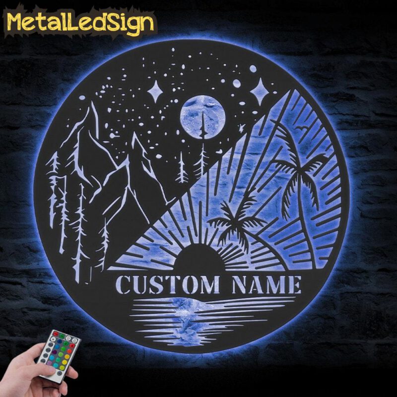 Custom-Mountain-Beach-Camping-Metal-Wall-Art-LED-Light-3.jpg