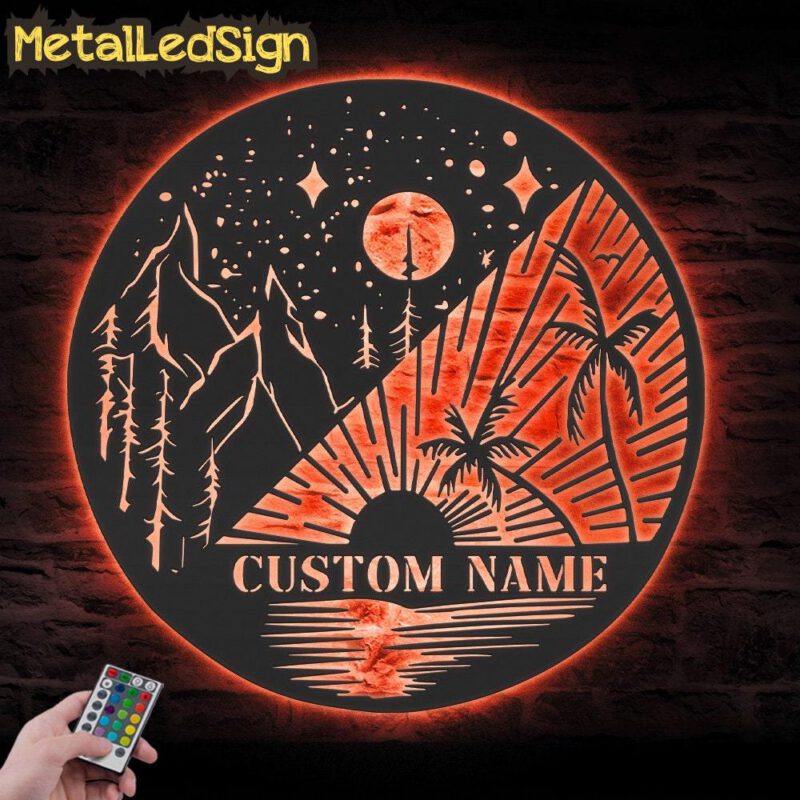 Custom-Mountain-Beach-Camping-Metal-Wall-Art-LED-Light-5.jpg