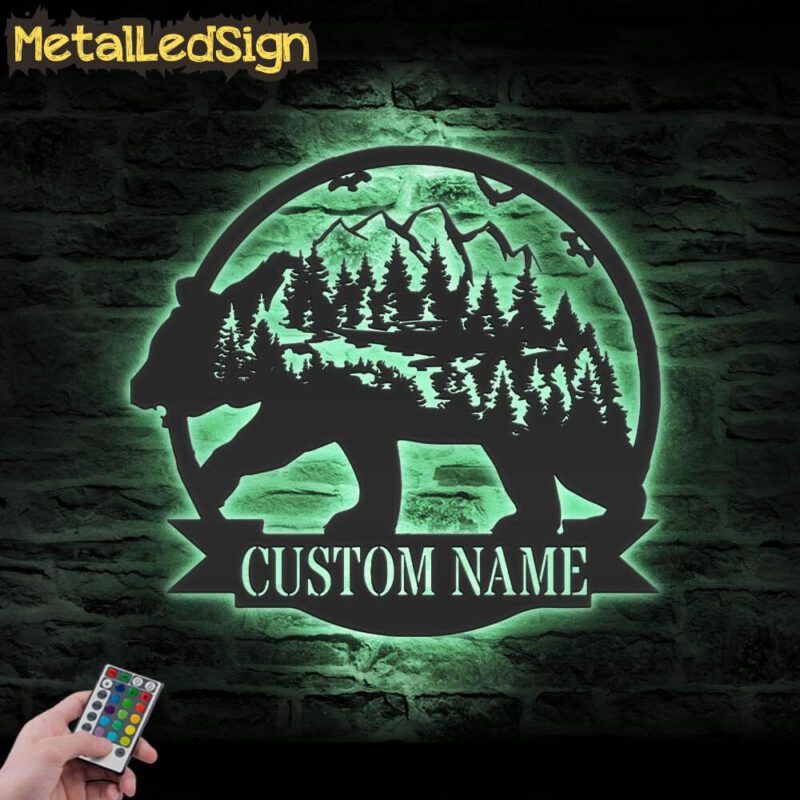 Custom-Mountain-Bear-Metal-Wall-Art-LED-Light-7.jpg