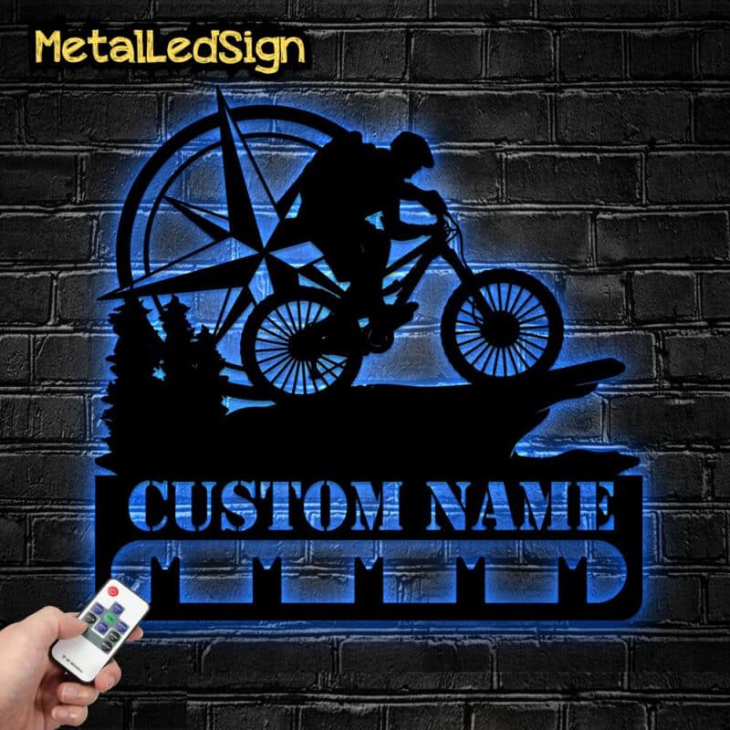 Custom-Mountain-Bike-Medal-Hanger-Wall-Art-Led-Light-8