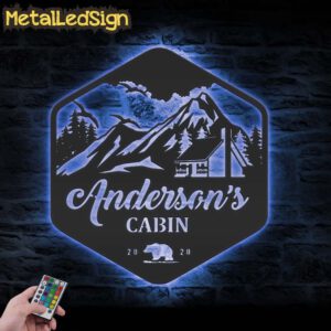 Custom-Mountain-Forest-Cabin-Metal-Wall-Art-LED-Light-3-1.jpg