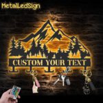 Custom-Mountain-Forest-Key-Holder-Metal-Wall-Art-LED-Light-Images