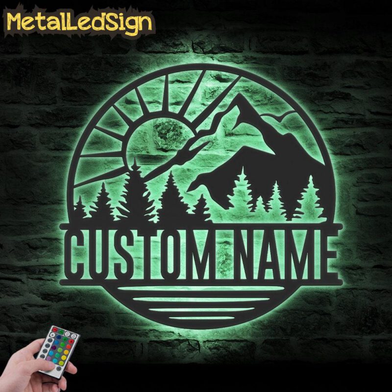 Custom-Nature-Mountain-Sun-Lake-And-Forest-Metal-Wall-Art-LED-Light-7.jpg