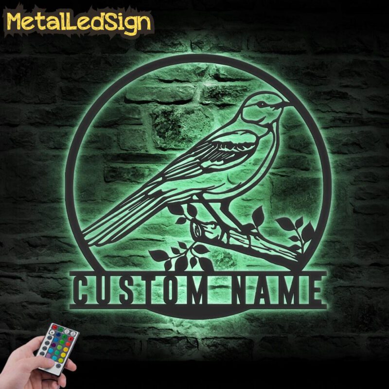 Custom-Northern-Mockingbird-Metal-Wall-Art-LED-Light-7.jpg